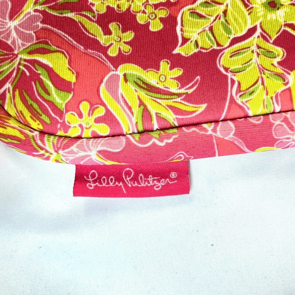 Lilly Pulitzer Floral Pink Neoprene Fabric Tablet iPad Sleeve 10